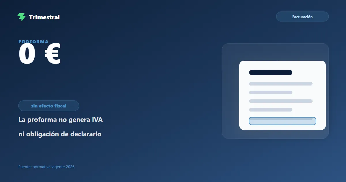 Factura proforma: sin IVA ni efecto fiscal, a diferencia de la factura